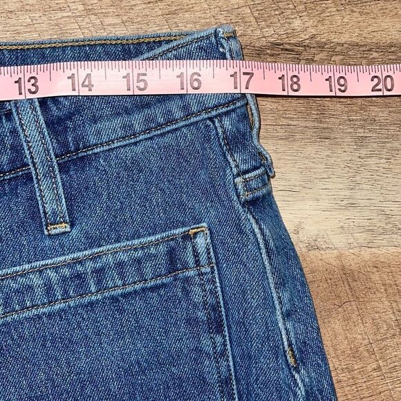 Re-Imagined by J. Crew Womens Cotton Blend Slim Wide Leg Jeans‎ Blue Size 31 - Picture 11 of 13